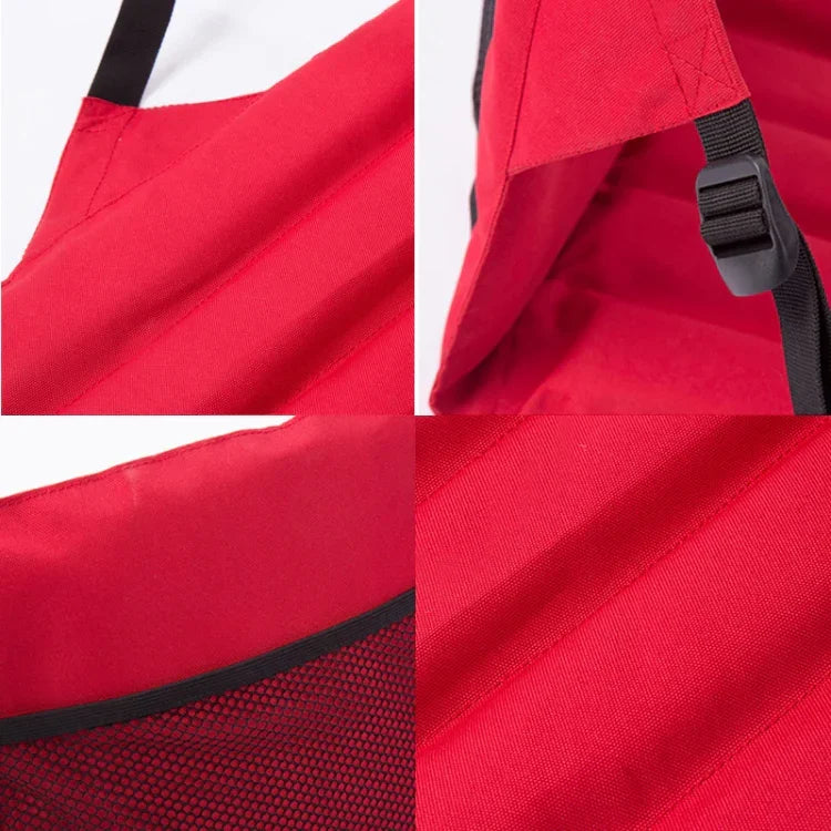Outdoor Klappsitzkissen mit Rückenlehne, Größe: 78*40*2cm, CLS Klapphocker (Rot), Klappsitz (Schwarz)