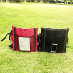 Outdoor Klappsitzkissen mit Rückenlehne, Größe: 78*40*2cm, CLS Klapphocker (Rot), Klappsitz (Schwarz)