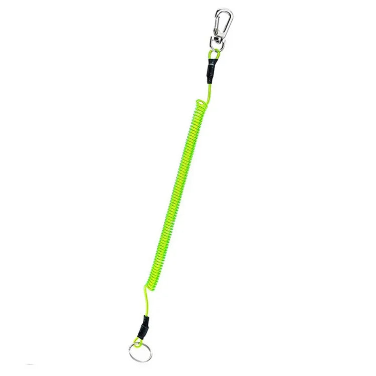 Outdoor Multifunktionaler Anti-Verlust Schlüsselanhänger TPU Spiralkabel, Länge: 32 cm, Anti-Verlust Schlüsselanhänger (Grau), Anti-Verlust Schlüsselanhänger (Grün)