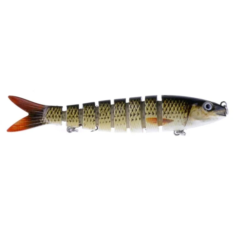 HENGJIA JM024-X 6# 13,6cm 18,7g Mehrteilige Hardbaits aus Kunststoff, Künstliche Angelköder mit Drillingshaken, Zufällige Farbauswahl, JM024-X 6# 13,6cm