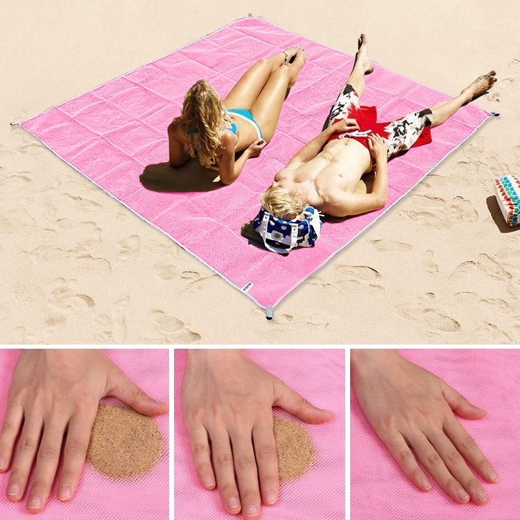 Sandfreie Matte, leicht, faltbar, für Outdoor-Picknick, Camping, Kissen, Strandmatte, Größe: 2x1,5m, 2 x 1,5m(Pink), 2 x 1,5m(Grün), 2 x 1,5m(Blau)