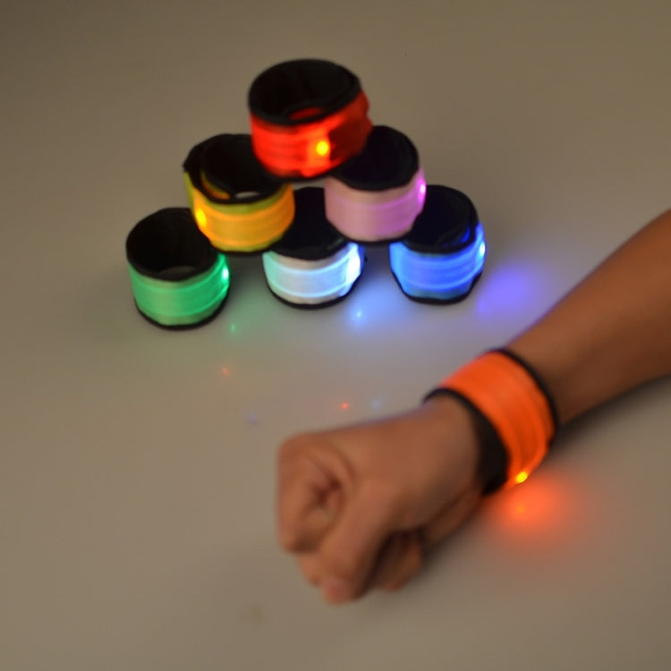LED Leuchtendes Klatsch-Armband für Outdoorsport, Klein, Größe: 26*4cm, 26x4cm Hellgrün, 26x4cm Rot, 26x4cm Weiß, 26x4cm Orange, 26x4cm Pink, 26x4cm Grün, 26x4cm Blau