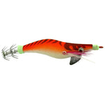 HENGJIA 8cm Kunststoff Hartköder Tintenfisch Angelköder Lockstoff Holz Garnelenköder, 1# (Magenta+Dunkelrot), 2# (Orange + Gelb), 3# (Gelb), 5# (Magenta), 6# (Orange)