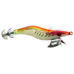 HENGJIA 8cm Kunststoff Hartköder Tintenfisch Angelköder Lockstoff Holz Garnelenköder, 1# (Magenta+Dunkelrot), 2# (Orange + Gelb), 3# (Gelb), 5# (Magenta), 6# (Orange)