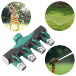 4-in-1 Multifunktions-Garten-Wasser-Sprinkler Rasenbewässerungsventil Wasserverteilungsregler Wasserrohr-Abzweigung, EU-Stecker, EU-Stecker