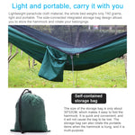 Tragbare Outdoor-Fallschirm-Hängematte mit Moskitonetzen, Armeegrün, Schwarz, Dunkelblau + Babyblau, Pinkblau, Grün, Blau