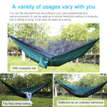 Tragbare Outdoor-Fallschirm-Hängematte mit Moskitonetzen, Armeegrün, Schwarz, Dunkelblau + Babyblau, Pinkblau, Grün, Blau