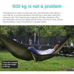 Tragbare Outdoor-Fallschirm-Hängematte mit Moskitonetzen, Armeegrün, Schwarz, Dunkelblau + Babyblau, Pinkblau, Grün, Blau