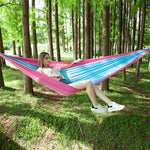 Tragbare Outdoor-Fallschirm-Hängematte mit Moskitonetzen, Armeegrün, Schwarz, Dunkelblau + Babyblau, Pinkblau, Grün, Blau