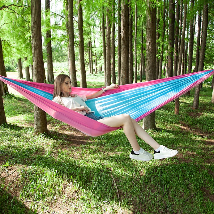 Tragbare Outdoor-Fallschirm-Hängematte mit Moskitonetzen, Armeegrün, Schwarz, Dunkelblau + Babyblau, Pinkblau, Grün, Blau