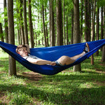 Tragbare Outdoor-Fallschirm-Hängematte mit Moskitonetzen, Armeegrün, Schwarz, Dunkelblau + Babyblau, Pinkblau, Grün, Blau