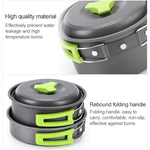 Aotu AT6385 Outdoor Camping-Geschirr-Topf-Kochset für 1-2 Personen, Aotu AT6385