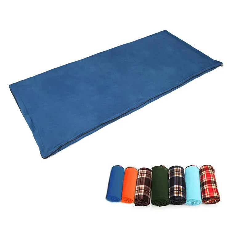 Aotu AT6109 Outdoor Camping Fleece-Schlafsack für Erwachsene, zufällige Farblieferung, Größe: 180 x 75 cm, Größe: 180 x 75 cm