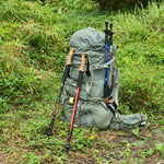 Aotu AT7551 135 cm Aluminiumlegierung Outdoor Camping Kork Wanderstöcke, Schwarz#135cm, Blau#135cm, Rot#135cm, Silber#135cm