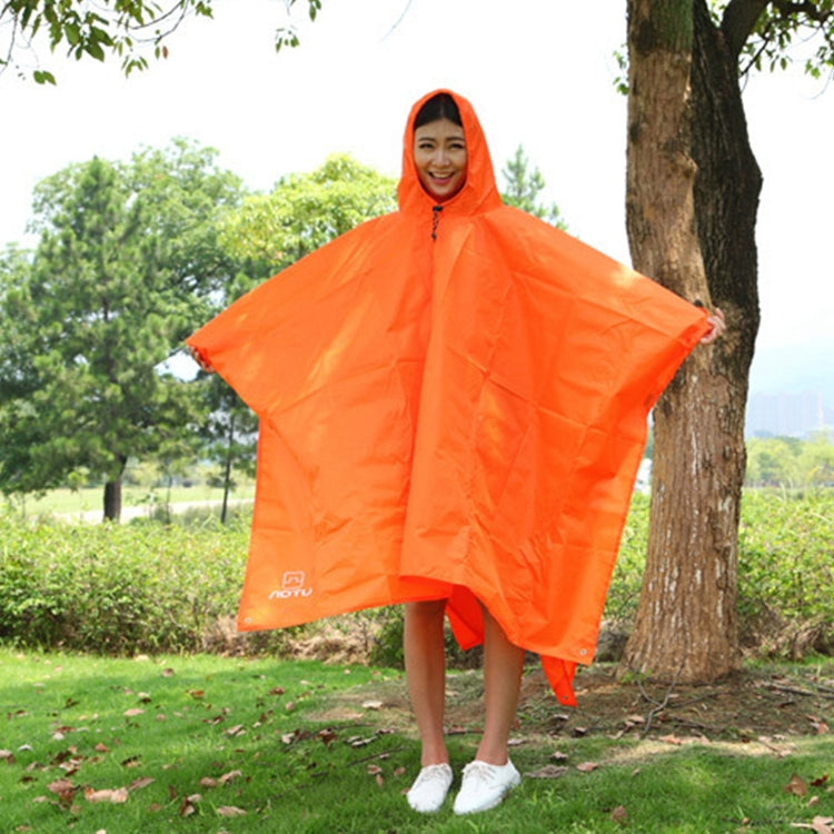 3-in-1 Aotu AT6927 Multifunktionaler Outdoor-Camping-Regenmantel Picknickdecke, Größe: 217x143cm, 217x143cm (Orange), 217x143cm (Blau)