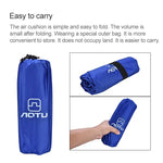 Aotu AT6241 Aufblasbares Outdoor-Campingkissen aus TPU, Größe: 190 x 57 x 5,5 cm (Blau)