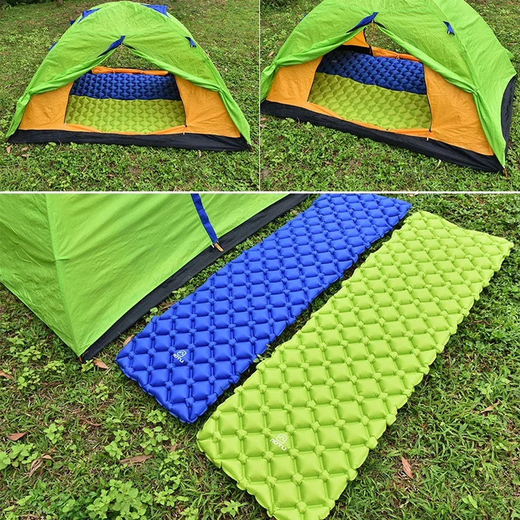 Aotu AT6241 Aufblasbares Outdoor-Campingkissen aus TPU, Größe: 190 x 57 x 5,5 cm (Blau)