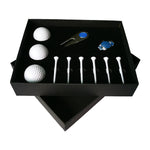 11 in 1 6 Golftees + Divot-Werkzeug + 3 Golfbälle Geschenkbox Set, 11 in 1 Blau, 11 in 1 Rot