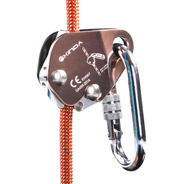 XINDA EN567 Outdoor Klettern, Höhenarbeiten, Absturzsicherung, Seilklemme für Seile mit 8-13 mm Durchmesser