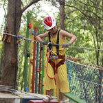 XINDA XDA9516 Outdoor Klettern Polyester Hochfestes Seil Verstellbarer Abseil-Ganzkörpergurt Kinder Größe: S, Größe: S