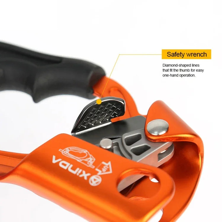 XINDA TP-8606 Outdoor-Klettern, Höhenarbeit, Absturzsicherung, Handseilklemme für 8-12mm Seildurchmesser links, Links