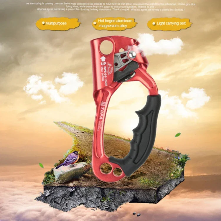 XINDA TP-8606 Outdoor-Klettern, Höhenarbeit, Absturzsicherung, Handseilklemme für 8-12mm Seildurchmesser links, Links
