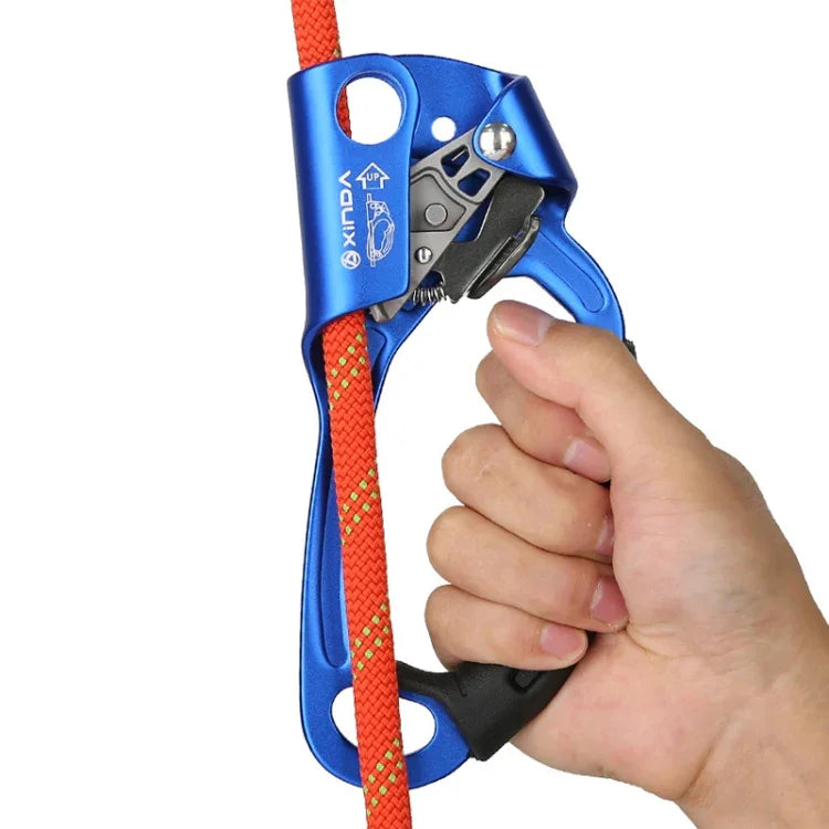 XINDA TP-8606 Outdoor-Klettern, Höhenarbeit, Absturzsicherung, Handseilklemme für 8-12mm Seildurchmesser Rechts, Rechts