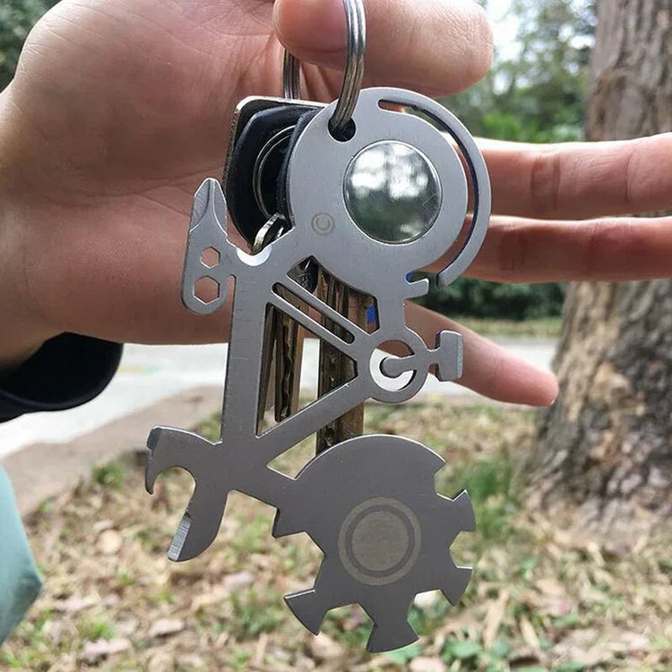 Fahrradform Tragbares Outdoor-Survival-Multifunktionswerkzeug Edelstahl-Kartenmesser, Kartenmesser