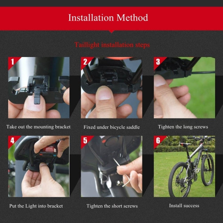 IP65 Wasserdichte USB wiederaufladbare Smart COB LED Alarm Fahrrad Rücklicht mit Fernbedienung, Steuerungsreichweite: 1-100m, IP65 wasserdichtes Rücklicht