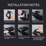 BX3 USB aufladbare Fahrradlampe Front-Lenker LED-Licht (10 Stunden, T6+A02 Lampe), 10 Stunden, T6+A02 Lampe