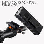 BX3 USB aufladbare Fahrradlampe Front-Lenker LED-Licht (10 Stunden, T6+A02 Lampe), 10 Stunden, T6+A02 Lampe