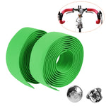 1 Paar Rennrad-Sport-Fahrrad Kork-Lenkerband Wickel + 2 Lenkerstopfen, 2m Rot, 2m Weiß, 2m Gelb, 2m Schwarz, 2m Pink, 2m Grün, 2m Blau