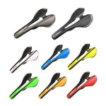 TOSEEK Rennrad Carbonfaser-Sitz Fahrrad hohler Sattel, 3K Struktur + Mattierung, Mattierung (Blau), Mattierung (Rot), Mattierung (Weiß), Mattierung (Gelb), Mattierung (Schwarz), Mattierung (Orange), Mattierung (Grün), Mattierung (Grau)