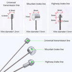 7 in 1 Zylindrischer Kopf PVC Bremskabel-Schlauch-Set für Mountainbike, Mountainbike