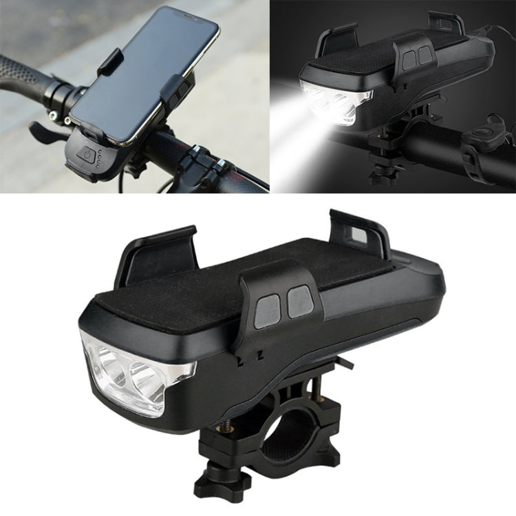 Multifunktion 4 in 1 Handyhalter Fahrradklingel Fahrradlampe Taschenlampe, 4 in 1 Handyhalter