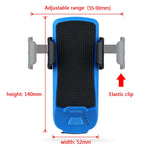 Multifunktion 4 in 1 Handyhalter Fahrradklingel Fahrradlampe Taschenlampe, 4 in 1 Handyhalter