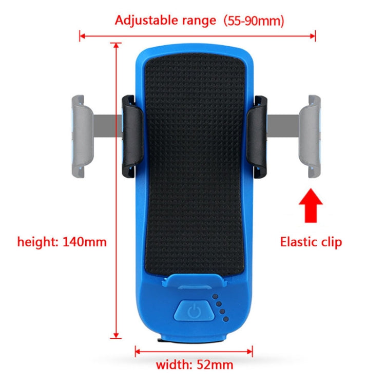 Multifunktion 4 in 1 Handyhalter Fahrradklingel Fahrradlampe Taschenlampe, 4 in 1 Handyhalter