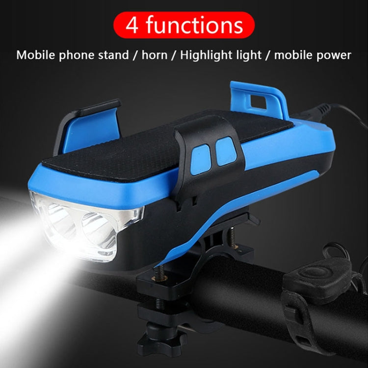 Multifunktion 4 in 1 Handyhalter Fahrradklingel Fahrradlampe Taschenlampe, 4 in 1 Handyhalter