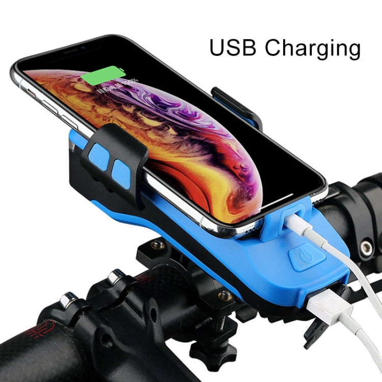 Multifunktion 4 in 1 Handyhalter Fahrradklingel Fahrradlampe Taschenlampe, 4 in 1 Handyhalter