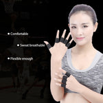 10 Stück Elastische Polyester Sport Fingerstützschoner, Größe: 3,5 x 3cm (Schwarz), Finger schützen