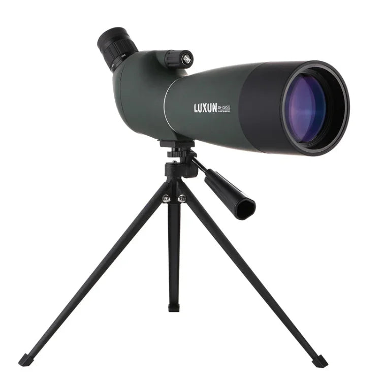 LUXUN 25-75x70 Outdoor Hochauflösendes Nachtsicht-Vogelbeobachtungs- und Astronomie-Teleskop, 25-75x70