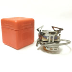 S187 Outdoor Tragbarer Mini-Edelstahl-Campingkocher Winddichter Gaskocher, S187