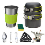 DS-101 Tragbares Outdoor-Camping-Kochset Picknick-Kessel-Kochgeschirr-Kombination
