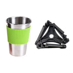 DS-101 Tragbares Outdoor-Camping-Kochset Picknick-Kessel-Kochgeschirr-Kombination