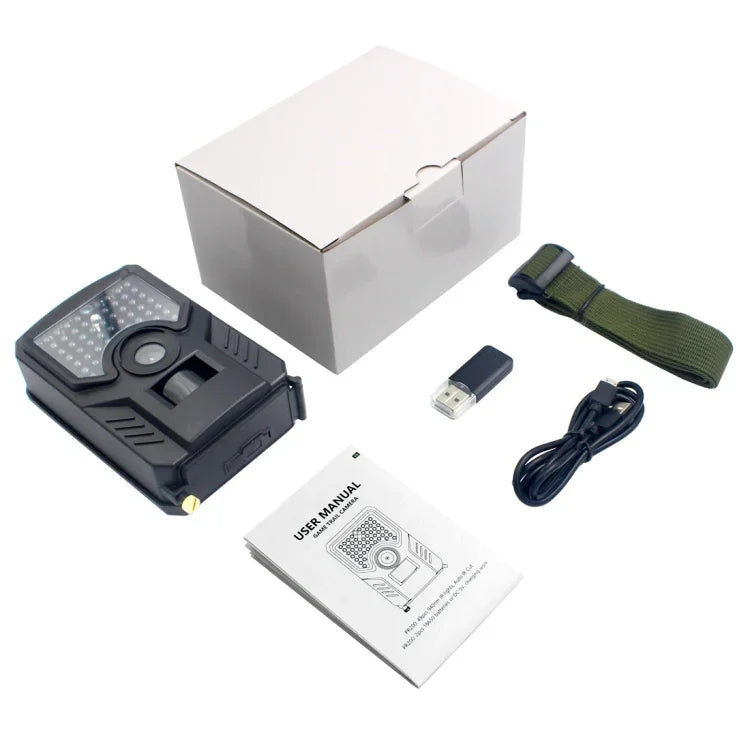 PR-200B 120-Grad-Weitwinkelobjektiv IP56 wasserdicht 12MP 1080P HD Infrarot-Wildkamera, unterstützt TF-Karte, PIR-Entfernung: 10-15m, PR200B