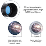 WR852 16x/66x70 High Definition High Times Astronomisches Teleskop mit Stativ, 66x70 Blau