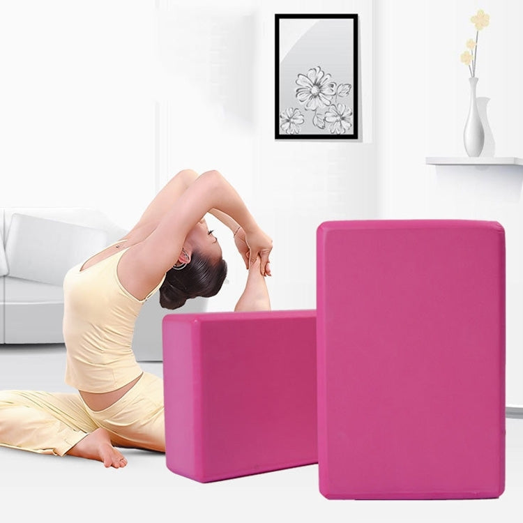 Hochdichter Yoga-Block Schaumstoffziegel Frauen Heimtraining Fitness Gesundheit Fitnessstudio Übungsgerät, Größe: 23*15*7,5cm, 23 x 15 x 7,5cm Lila