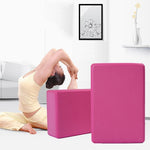 Hochdichter Yoga-Block Schaumstoffziegel Frauen Heimtraining Fitness Gesundheit Fitnessstudio Übungsgerät, Größe: 23*15*7,5cm, 23 x 15 x 7,5cm Lila