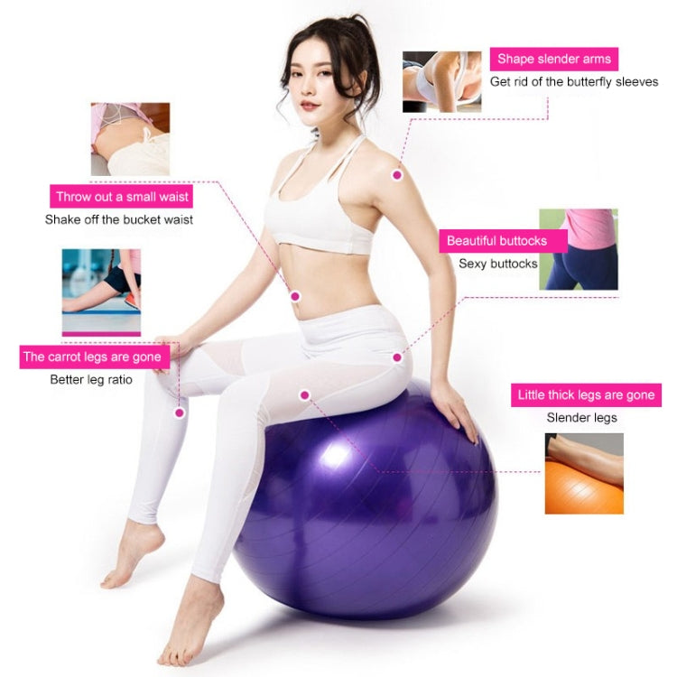 Verdickter explosionsgeschützter großer Yoga-Ball Sport Fitness Ball Umweltfreundlicher Schwangerschafts-Yoga-Ball, Durchmesser: 65cm, 65cm (Pink), 65cm (Blau), 65cm (Lila)