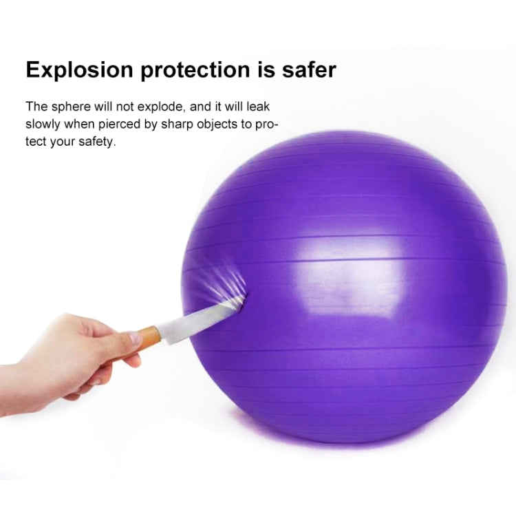 Verdickter explosionsgeschützter großer Yoga-Ball Sport Fitness Ball Umweltfreundlicher Schwangerschafts-Yoga-Ball, Durchmesser: 65cm, 65cm (Pink), 65cm (Blau), 65cm (Lila)